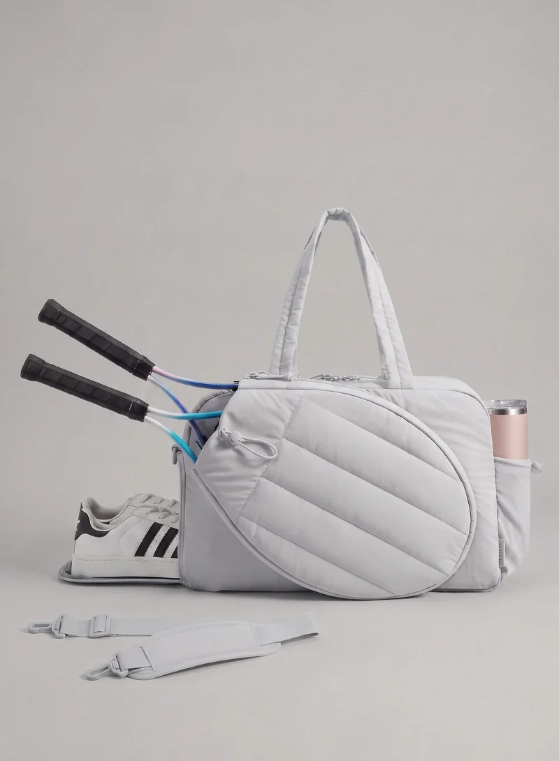 Svl Celine Quilted Padel & Tennis & Gym Bag with Separate Shoes Compartment