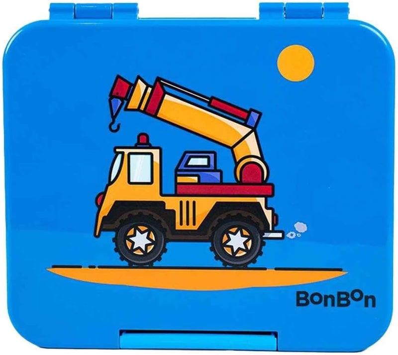 BonBon Elite Mini 4 Compartment Leakproof Lunchbox - Crane Truck - Image 1