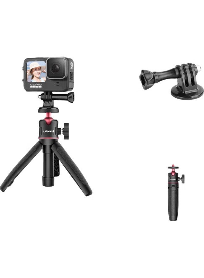Ulanzi Mt-08 Tripod, Gopro 12/13 Selfie Stick Adapter Kit (Black), Portable Tripod, Desktop, Action5Pro/4/3 Action Camera Accessory - Image 1