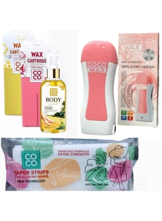 Coco Wax Hair Removal Kit Includes A Heating Device, 2 PiecesOof Wax, Oil And Wipes - pzsku/Z55B8FDD58E3476DEF695Z/45/_/1725580060/24219f6c-e901-4f9e-9a9b-5c72a8dec4cd