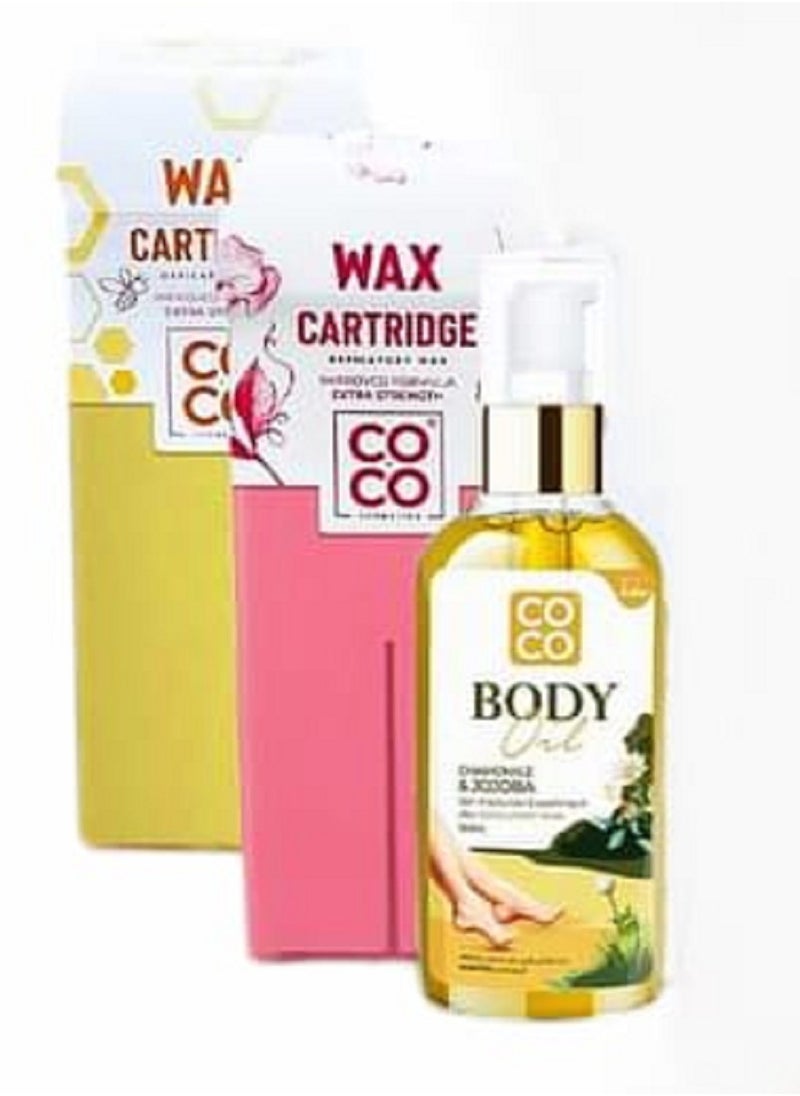 Coco - Coco Wax Hair Removal Kit Includes A Heating Device, 2 PiecesOof Wax, Oil And Wipes - Image 1
