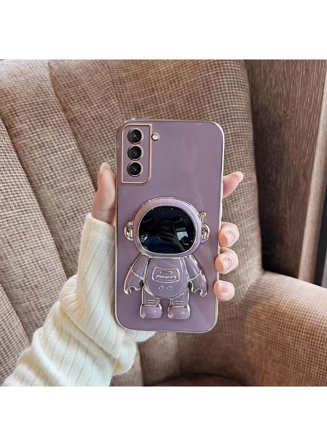 The Bros Case For Samsung Galaxy S21 Ultra 5G Plating Astronaut Holder Phone Case