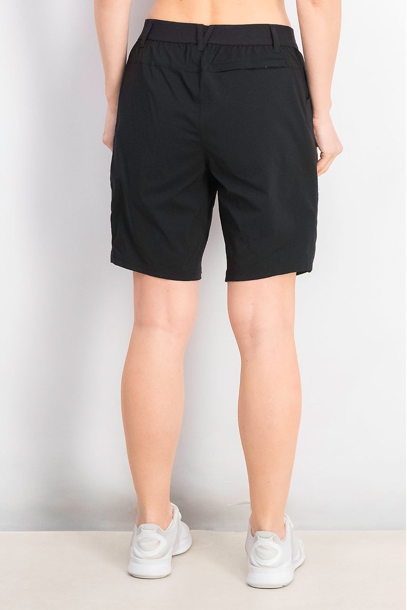 Tchibo شورتات رياضية نسائية بسيطة للمشي، أسود - Image 4