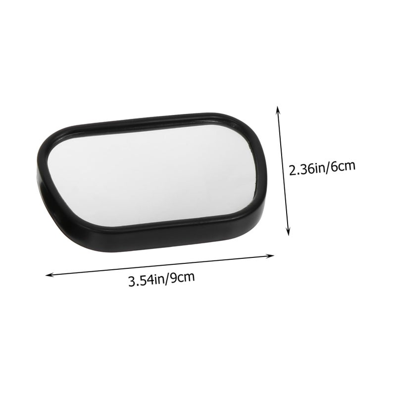 Wide Angle Car Rearview Mirror for Safety Driving Observation Black - Image 3