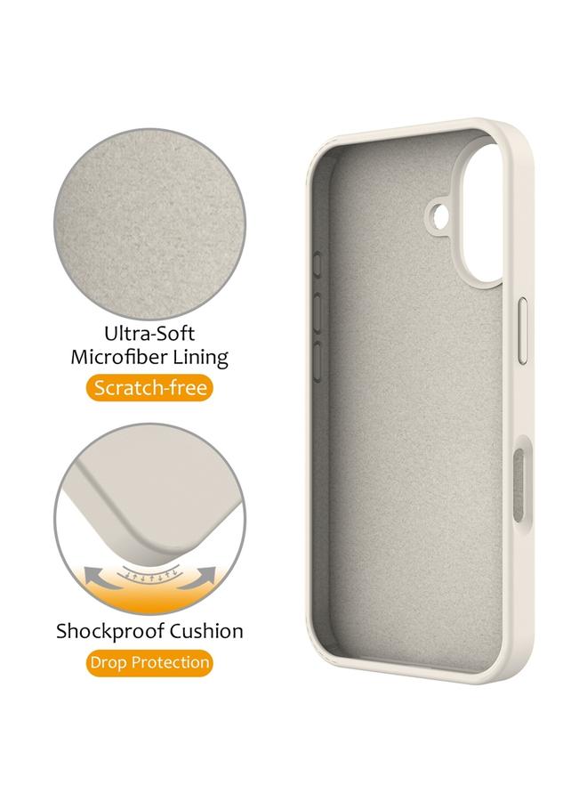 S-TOP Case For iPhone 16 Liquid Silicone MagSafe Magnetic Phone Case with Ring Holder - Image 4