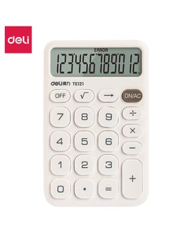 Deli TE121 Card-Sized Slim Calculator with 12-Digit Display, Manual Power Off & Anti-Slip Base - White - pzsku/Z55B930D9AA6B18E30EBEZ/45/_/1739792022/92faf3cf-c86c-47ad-91b5-965126d7745d