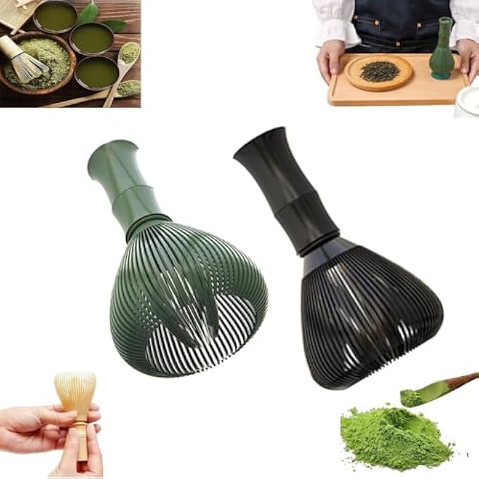 WUZIA Matcha Whisk Abs With Ceramic Base Holder Food Grade Green Tea Powder Whisk For Traditional Tea Ceremony - Image 5