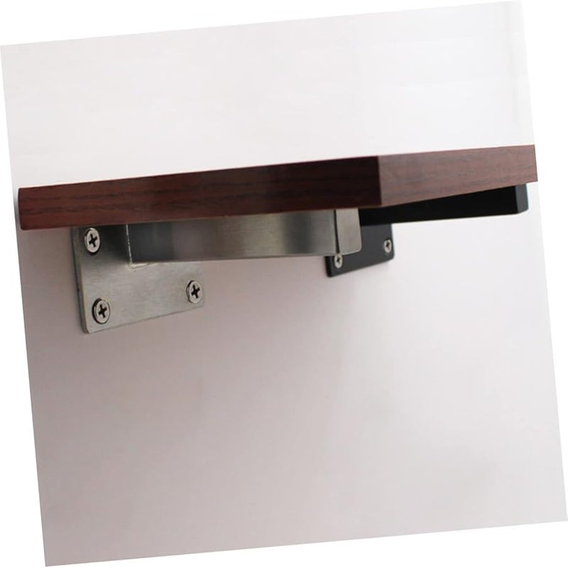Heavy Duty Wall Mounted Shelf Bracket Stainless Steel Support for Kitchen Garage Workshop - Image 5