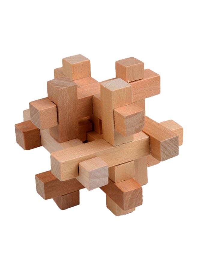 NIBEMINENT Wooden Kong Mingluban Lock Stacking Blocks ABC021 - Image 1