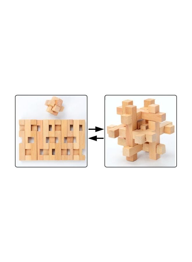 NIBEMINENT Wooden Kong Mingluban Lock Stacking Blocks ABC021 - Image 2