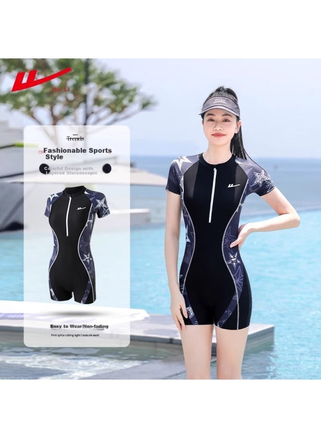 Pull Back Backforce Women's Conservative Slimming One-piece Swimsuit For Ladies Swimming Pool Sports Spa Swimwear 15008 - Image 1