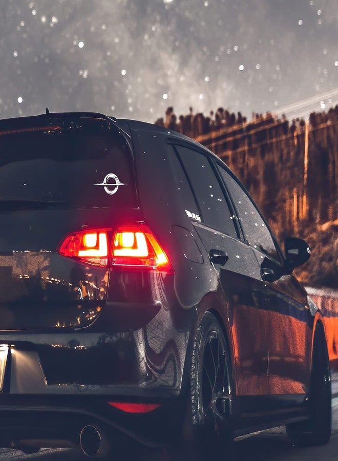 Bargain Max Decals ملصق ثقب أسود دفتر سيارة لابتوب 5.5"x2.5" (أبيض) - Image 3