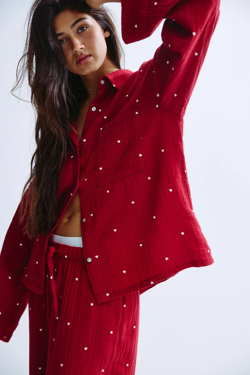 H&M Cotton muslin pyjamas