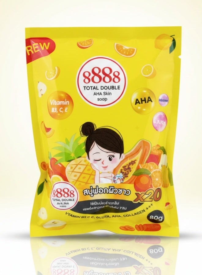 AHA Skin Soap 80 g Brightening Exfoliating Deep Cleansing Face Body Soap
