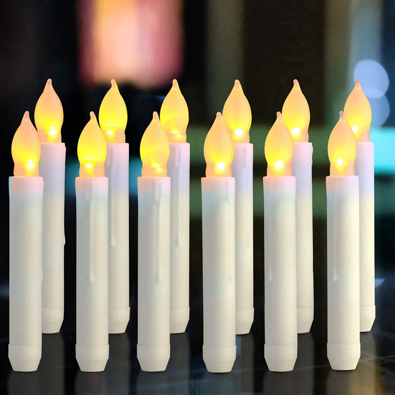 6pcs Simulation Candle Lamp Candle Lamp Pole Candle Light for Halloween Dancing Evening Without Battery Size 3 - Image 5