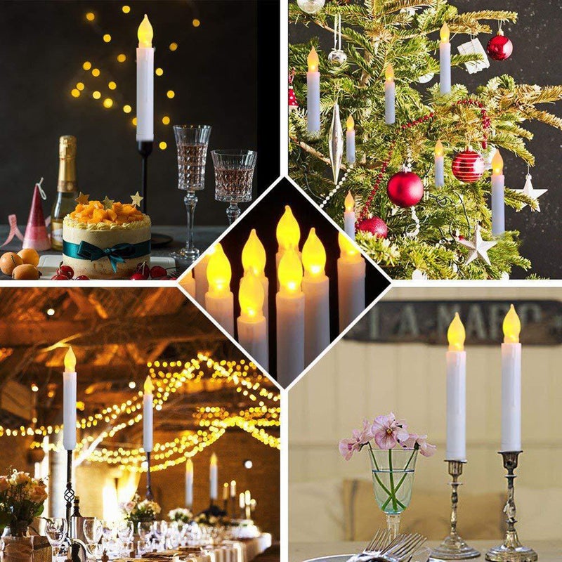 6pcs Simulation Candle Lamp Candle Lamp Pole Candle Light for Halloween Dancing Evening Without Battery Size 3 - Image 4