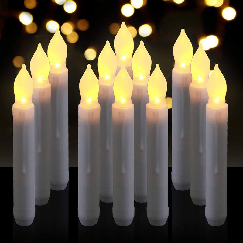 6pcs Simulation Candle Lamp Candle Lamp Pole Candle Light for Halloween Dancing Evening Without Battery Size 3 - Image 2