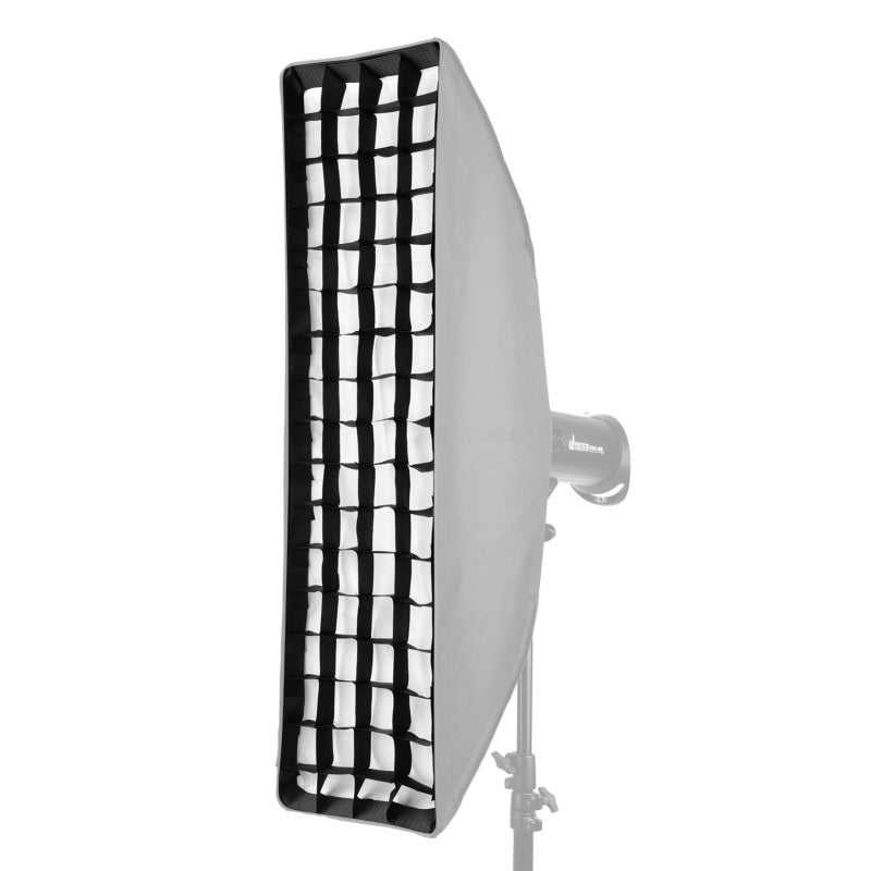 22 × 90 سم / 8.7 × 35 بوصة شبكة صندوق ضوء ناعم لشرائط التصوير الفوتوغرافي شبكة خلية العسل السوداء صندوق ضوء عاكس ملحقات تصوير شخصيات منتجات فوتوغرافية - Image 1