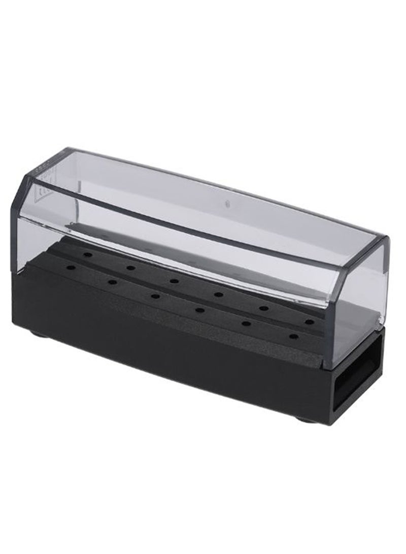 18-Hole Dental Sterilization Storage Box Black/Clear 7.5cm