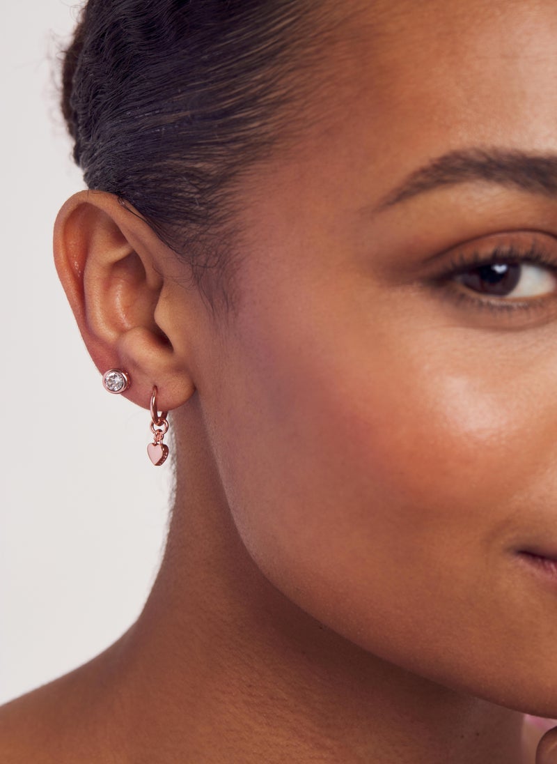Ted Baker Harrye: Tiny Heart Huggie  Earrings  - Image 4