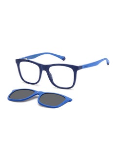 Polaroid Kids Unisex Polarized Rectangular Sunglasses - Pld 8055/Cs Blue Millimeter - Lens Size: 46 Mm  - Image 1