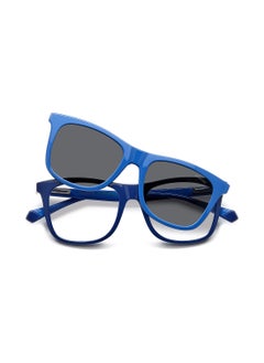 Polaroid Kids Unisex Polarized Rectangular Sunglasses - Pld 8055/Cs Blue Millimeter - Lens Size: 46 Mm  - Image 4