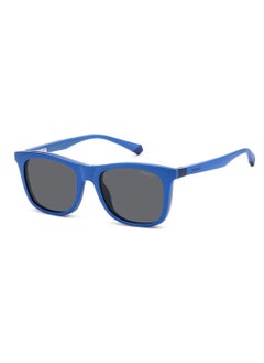 Polaroid Kids Unisex Polarized Rectangular Sunglasses - Pld 8055/Cs Blue Millimeter - Lens Size: 46 Mm  - Image 5