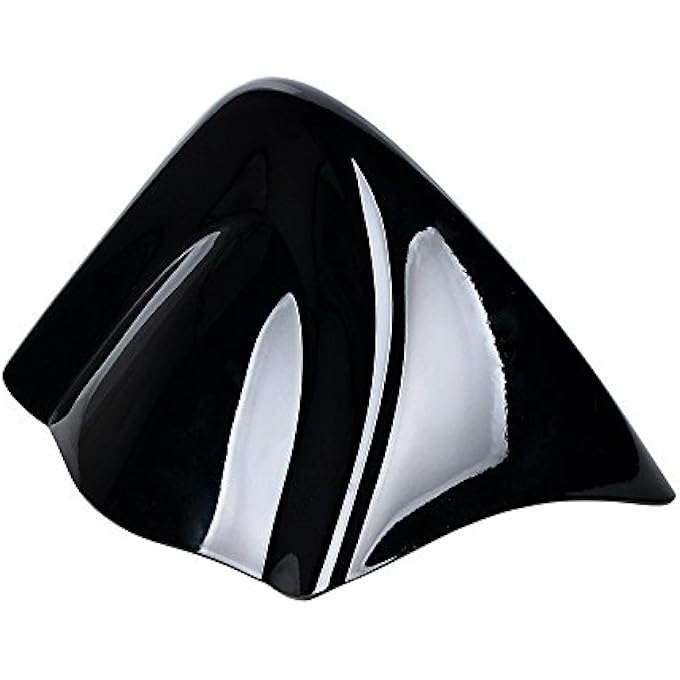 Astra Depot Glossy Black Lower Front Chin Spoiler Air Dam Fairing Windshield Mudguard Cover with Metal Bracket Compatible with 2006-17 Harley Dyna - Image 5