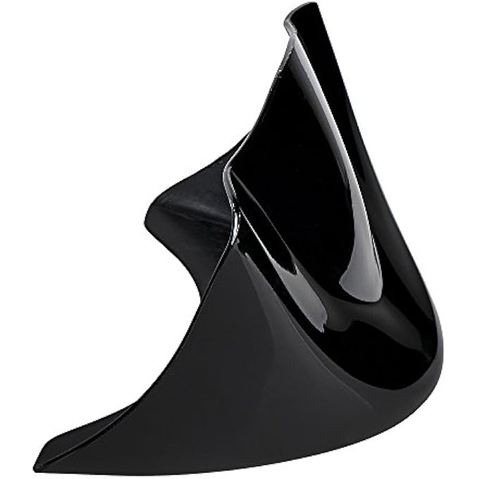 Astra Depot Glossy Black Lower Front Chin Spoiler Air Dam Fairing Windshield Mudguard Cover with Metal Bracket Compatible with 2006-17 Harley Dyna - Image 1