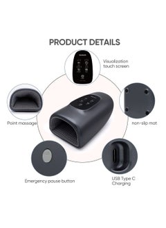General Hand massage, hand care, relaxation device, palm, finger, heat, pressure, warming, acupressure, hand rest, 5 fingers, hand, acupressure, moisturizing, unisex, Respect for the Aged Day, gift, birthday, father, mother, woman, man, Father's Day, gift (gray)  - Image 3