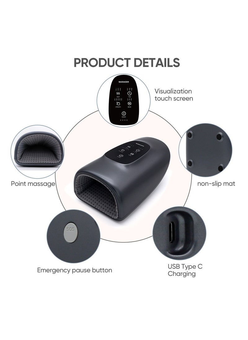 General Hand massage, hand care, relaxation device, palm, finger, heat, pressure, warming, acupressure, hand rest, 5 fingers, hand, acupressure, moisturizing, unisex, Respect for the Aged Day, gift, birthday, father, mother, woman, man, Father's Day, gift (gray)  - Image 3