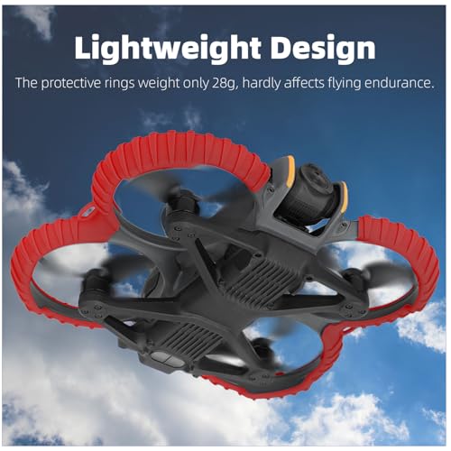 FSIDIWT Avata 2 Propeller Guard Protector, Anti-Collision Prop Bumper Silicone Protective Cover Ring for DJI Avata 2 Accessories (Black) - Image 4