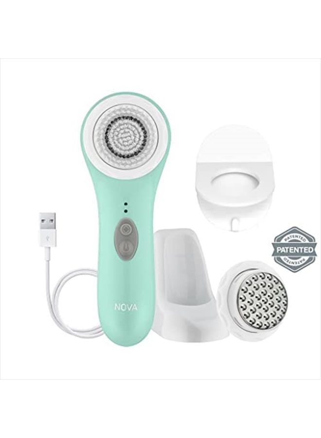 Spa Sciences - NOVA - Patented Sonic Facial Cleansing Brush & Exfoliating System (Not a Spin Brush) - All Skin Types - 3 Speeds - Waterproof - USB Rechargeable w/Charging Base - Image 3