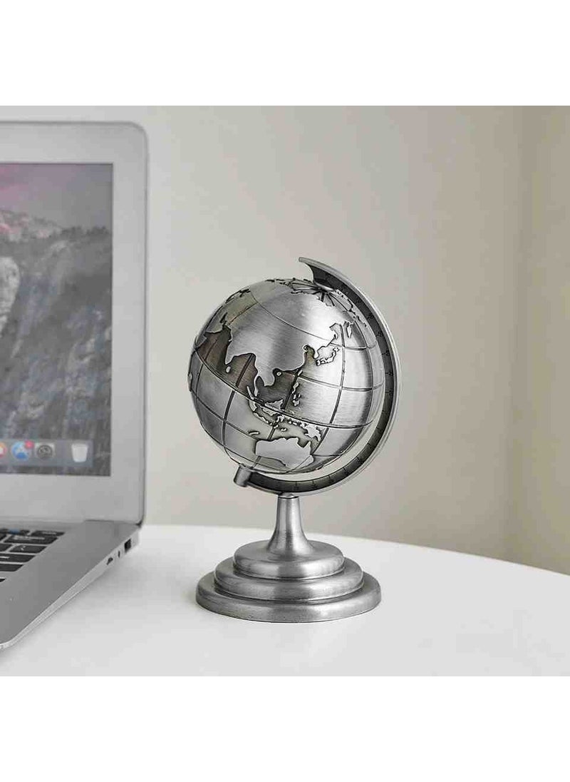 Tasaryum World Globe Metal Decorative Retro Design Home Office Desktop Luxury Home Decor Ornament  - Image 1