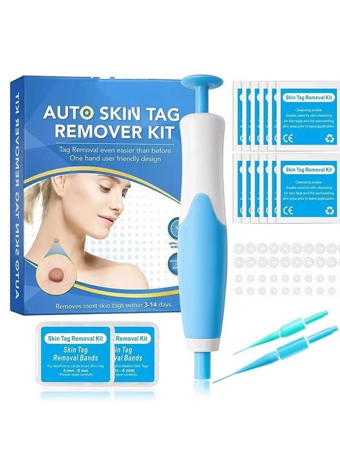 ALIVER Auto Skin Tag Removal Kit 2-in-1 Skin Wart Removal Device 2-8 mm for Face Remover, Wart Body Painless, Includes 20 Small Patches and 20 Large Patches - Image 3