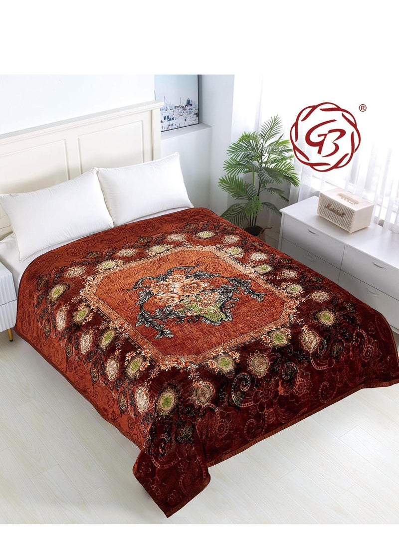 GB Fleece Flannel Double Size 220x240cm for All Season Light Weight Blanket Throw for Sofa & Bed Comfortable and Soft Blanket - Image 1