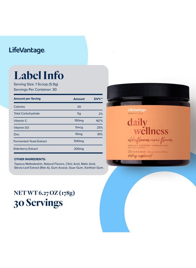 LifeVantage مشروب دعم المناعة اليومي من لايف فانتاج، نكهة حلوة من زهرة البلسان-أساي 178غ 30 حصة - Image 3