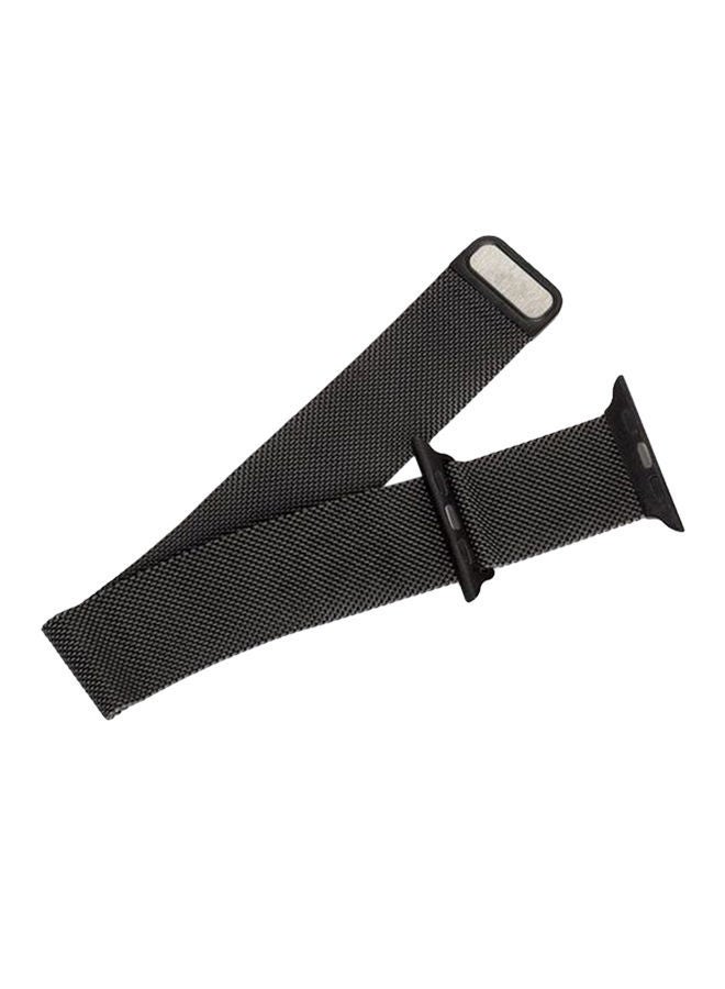 NIBEMINENT Stainless Steel Band For Apple Watch 42 mm Black