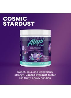 Alani Nu Pre Workout Powder | Amino Energy Boost | Endurance Supplement | Sugar Free | 200mg Caffeine | L-Theanine, Beta-Alanine, Citrulline | 30 Servings (Cosmic Stardust)  - Image 4