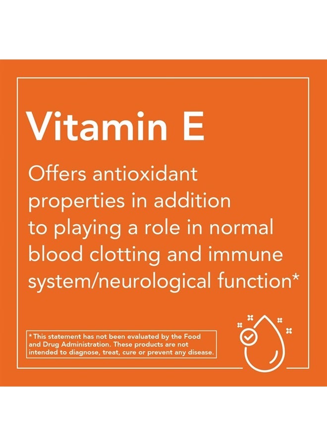 now Supplements, Vitamin E-400 IU, Mixed Tocopherols, Antioxidant Protection*, 100 Softgels - Image 4