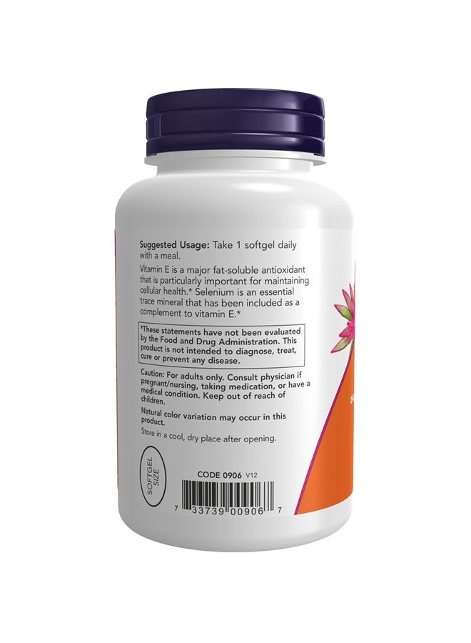 now Supplements, Vitamin E-400 IU, Mixed Tocopherols, Antioxidant Protection*, 100 Softgels - Image 3