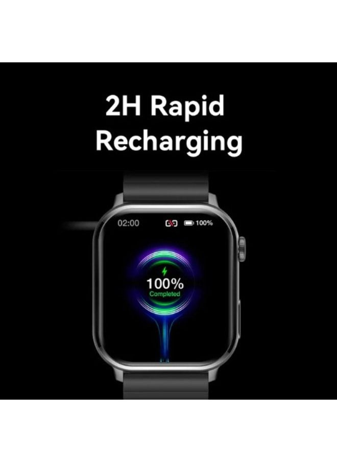 imilab - Smart Watch W02 Bluetooth Calling 1.85" TFT Screen 24h Bio Tracker - Black - Image 1