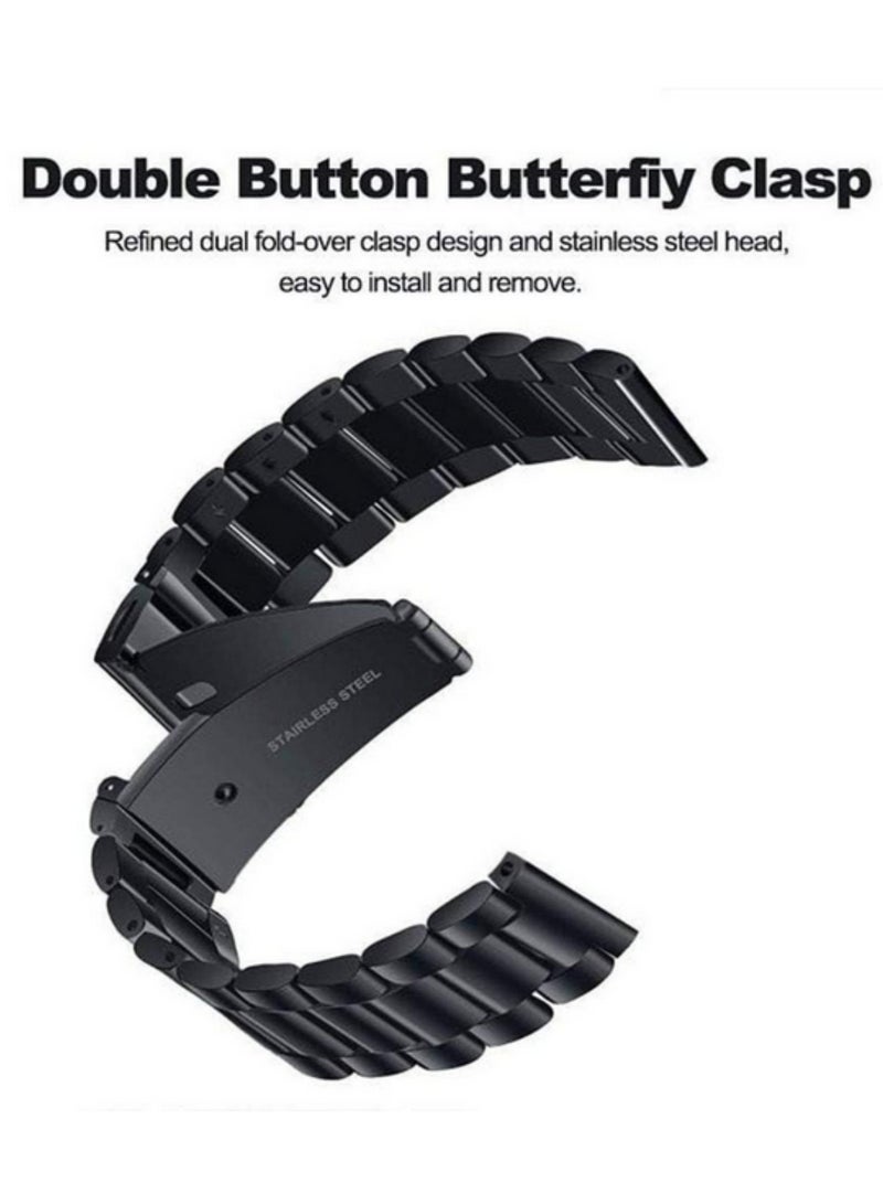 1PCS Stainless Steel Quick Release Band Strap for Huawei Watch GT2 46mm (22mm Width) Durable Metal Wristband, Secure Clasp, Comfortable Fit, Easy Adjustable & Sport-Friendly Design - Image 4