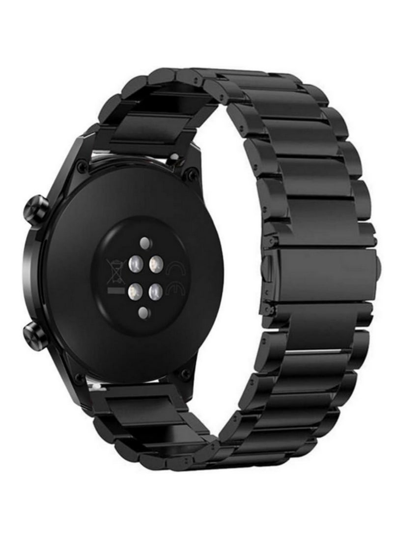 1PCS Stainless Steel Quick Release Band Strap for Huawei Watch GT2 46mm (22mm Width) Durable Metal Wristband, Secure Clasp, Comfortable Fit, Easy Adjustable & Sport-Friendly Design - Image 1