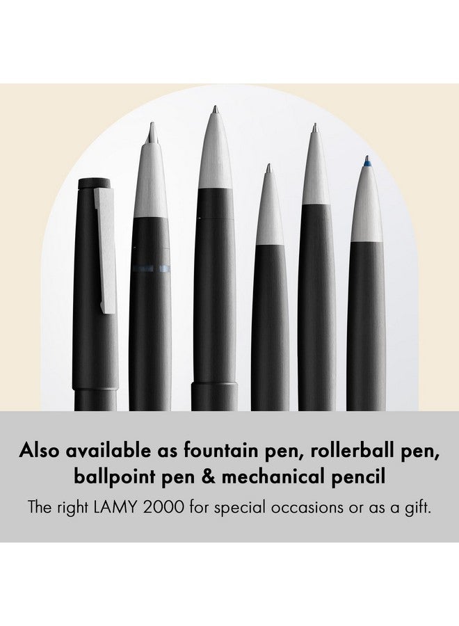 Lamy 2000 black 4-colors - multicoloured ballpoint pen (black, blue, red, green) - with a displayed automatic colour selection - incl M 21 ballpoint refills in black, blue, red & green - Image 5