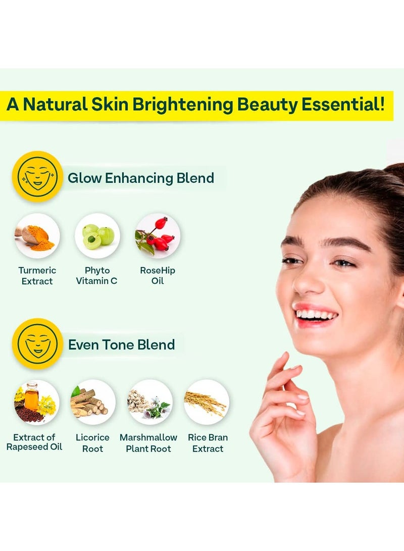 OZiva Inner Glo Skin Brightening Face Serum, Skin Brightening Serum For Even Tone & Increased Radiance With Phyto Vitamin C, Rosehip Oil & Saffron, Face Serum For All Skin Types, 30ml - Image 5