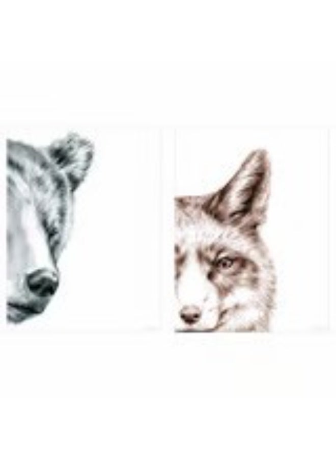Bild Poster bear and fox 30x40 cm - Image 1
