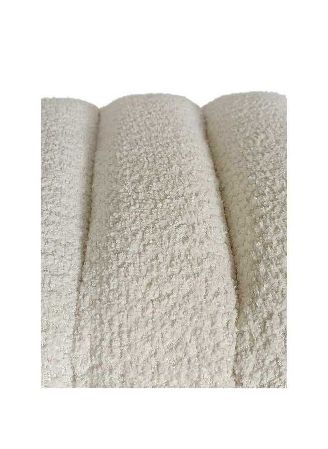 DANUBE HOME Brita Bed Bench Multi-Functional Stool Upholstered Footrest Modern Design Furniture For Living Room Bedroom L147Xw45Xh45Cm -Off White  - Image 2