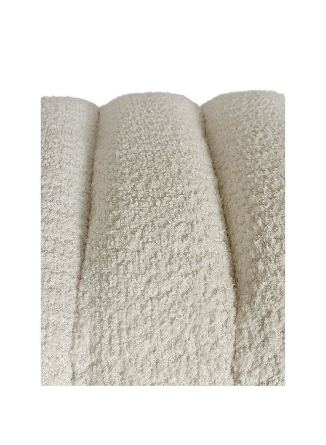 DANUBE HOME Brita Bed Bench Multi-Functional Stool Upholstered Footrest Modern Design Furniture For Living Room Bedroom L147Xw45Xh45Cm -Off White - Image 5