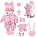 DOTVOSY 12 Baby Doll Set with Clothes and Baby Carrier for Dolls Reborn Baby Doll Accessories Include Feeding Bottles Nipple Toy Stuffs for Kids Age 3 - Image 2
